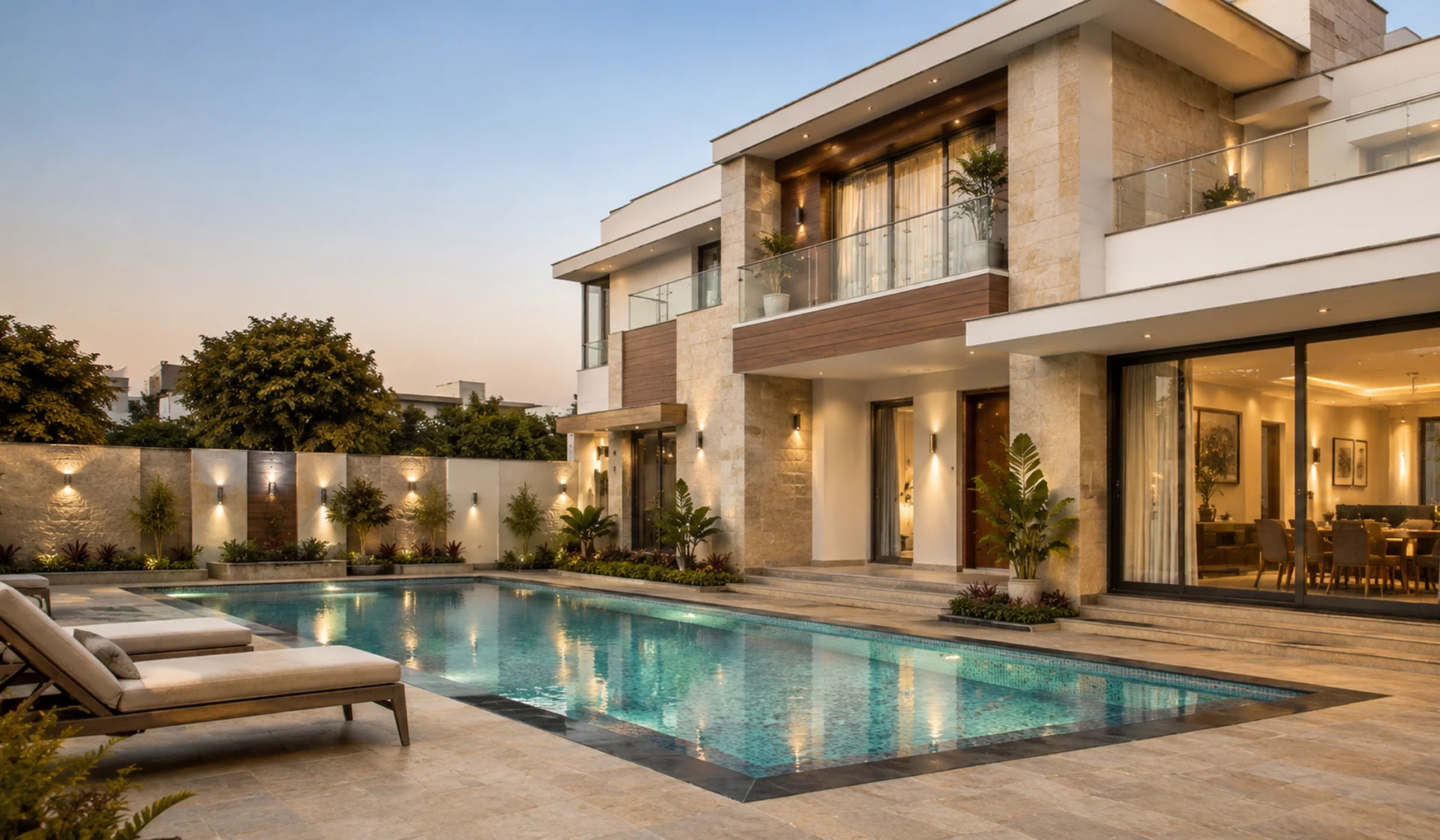 house front wall tiles design elevation for Indian home, My Home Studio Bengaluru