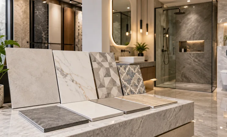 price list display for bathroom floor and wall tiles, My Home Studio Bengaluru