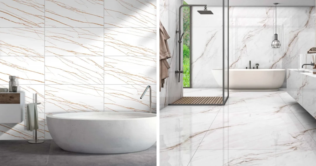 large format marble look vitrified bathroom tiles – My Home Studio Bengaluru